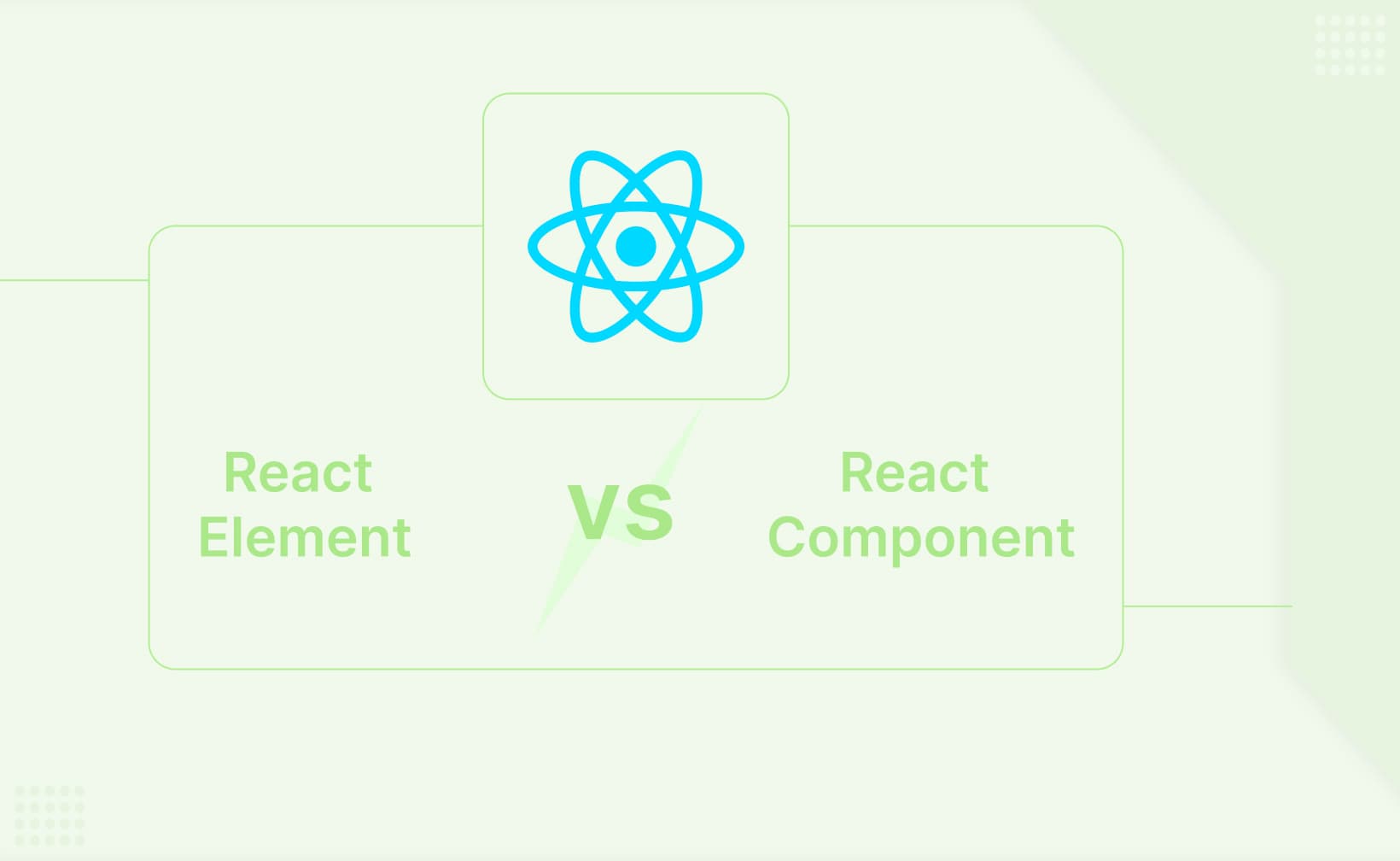 Comparison Between React Elements and React Components